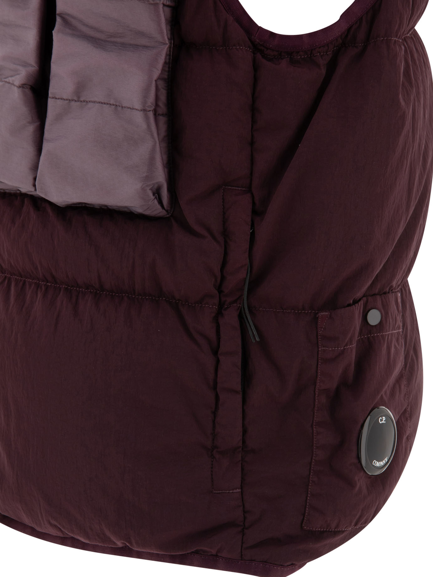 C.P. COMPANY Bordeaux Eco-Chrome vest jacket